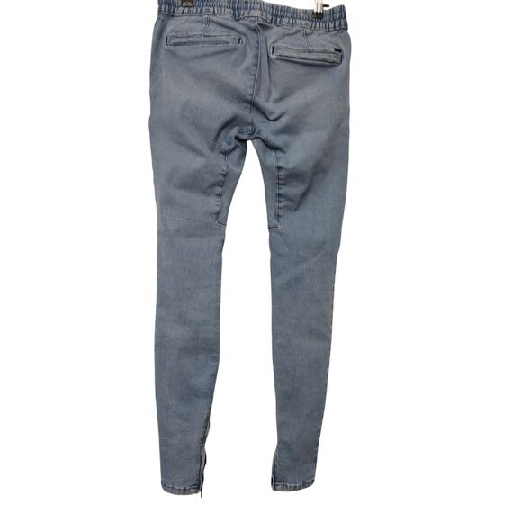 PacSun Mens Ankle Jeans Sz Sm W32x34 Low Rise Stretch Elastic Waist Skinny - Picture 2 of 10